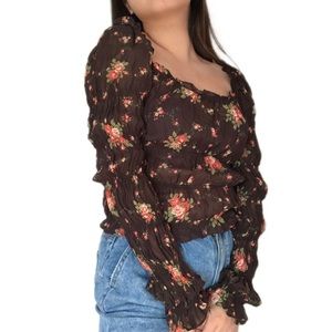Vintage Sheer Floral Top
